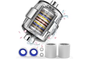 Shower Filter, 20 Stage Shower Head Filter for Hard Water with Spin Propeller