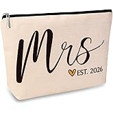 ancpeany Wedding Bridal Shower Gifts for Bride To Be 2026, Bachelorette Gifts for Bride Party Accessories, Future Mrs Makeup Bag, Wifey Engagement Gift for Women, Cosmetic Travel Pouch