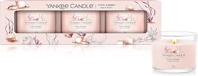Yankee Candle Scented Candles Gift Set Pink Sands 3 Votives Soy Blend