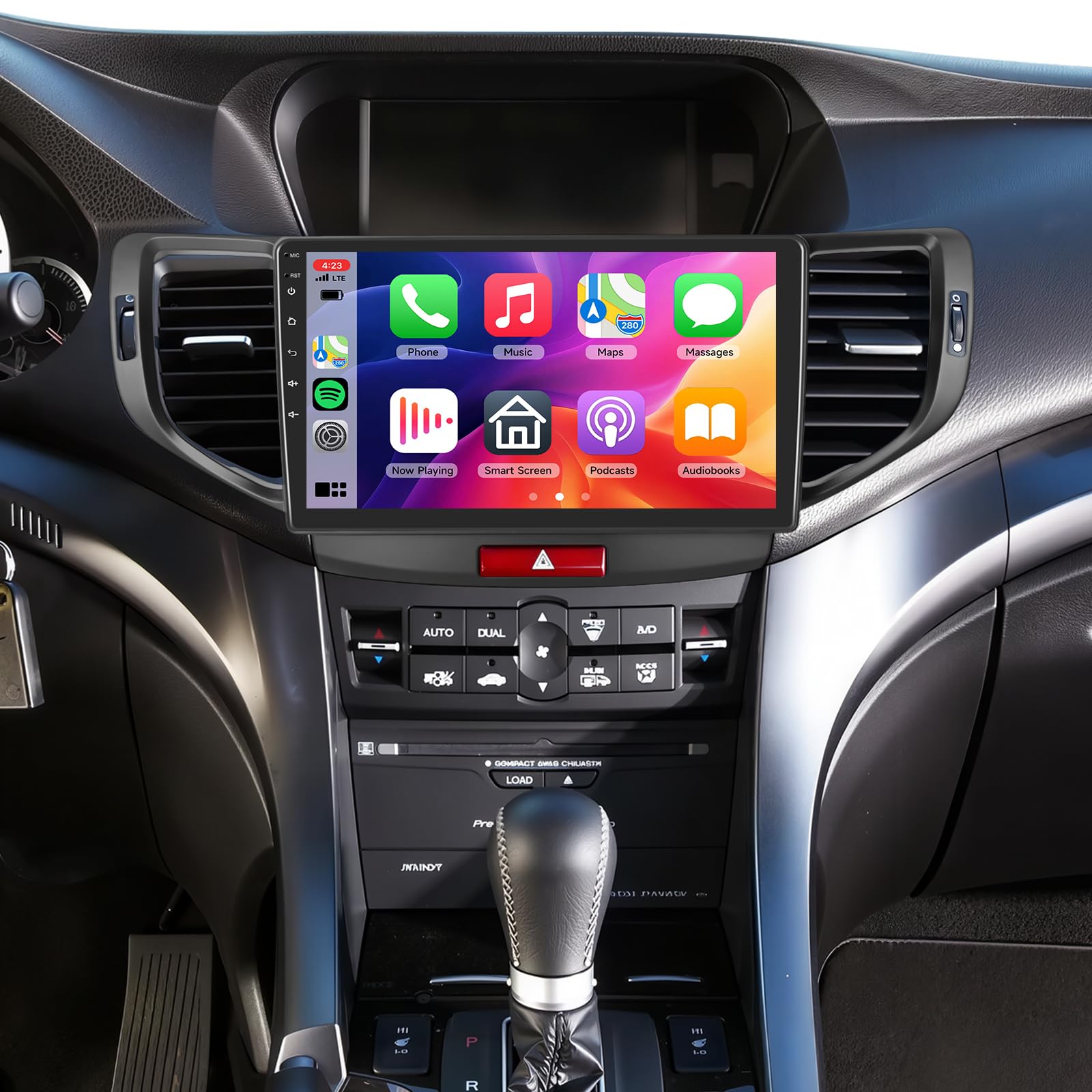 Photo 1 of for Honda Acura TSX 2009-2014/ Honda Accord 2008-2012 Car Radio Stereo with HiFi Audio Wireless CarPlay/Android Auto 9 Inch HD Touch Screen Android 13 Bluetooth GPS WiFi Camera