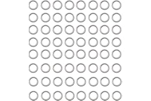 WOCRAFT 1000 pcs Stainless Steel Split Rings Jump Rings Connector Rings for Jewelry Making Necklaces Bracelet Earrings Keychain DIY Craft (12603-6mm)