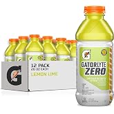 Gatorlyte Zero Sugar Rapid Rehydration Electrolyte Drink, Lemon Lime, 20 fl oz Bottles (12 Pack), Specialized Blend of 5 Electrolytes, Zero Sugar, 15 Calories, No Artificial Sweeteners, No Artificial Flavors, Gatorade, Hydration