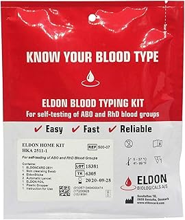 Amazon Com Blood Type Test Kit 2 Tests Eldoncard Home Blood Testing Kits Complete Kit Health Personal Care