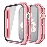 Misxi 2 Pack Hard PC Case with Tempered Glass