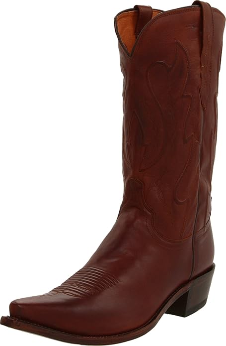Amazon Com Lucchese Ranch Hand Men Pointed Toe Leather Tan