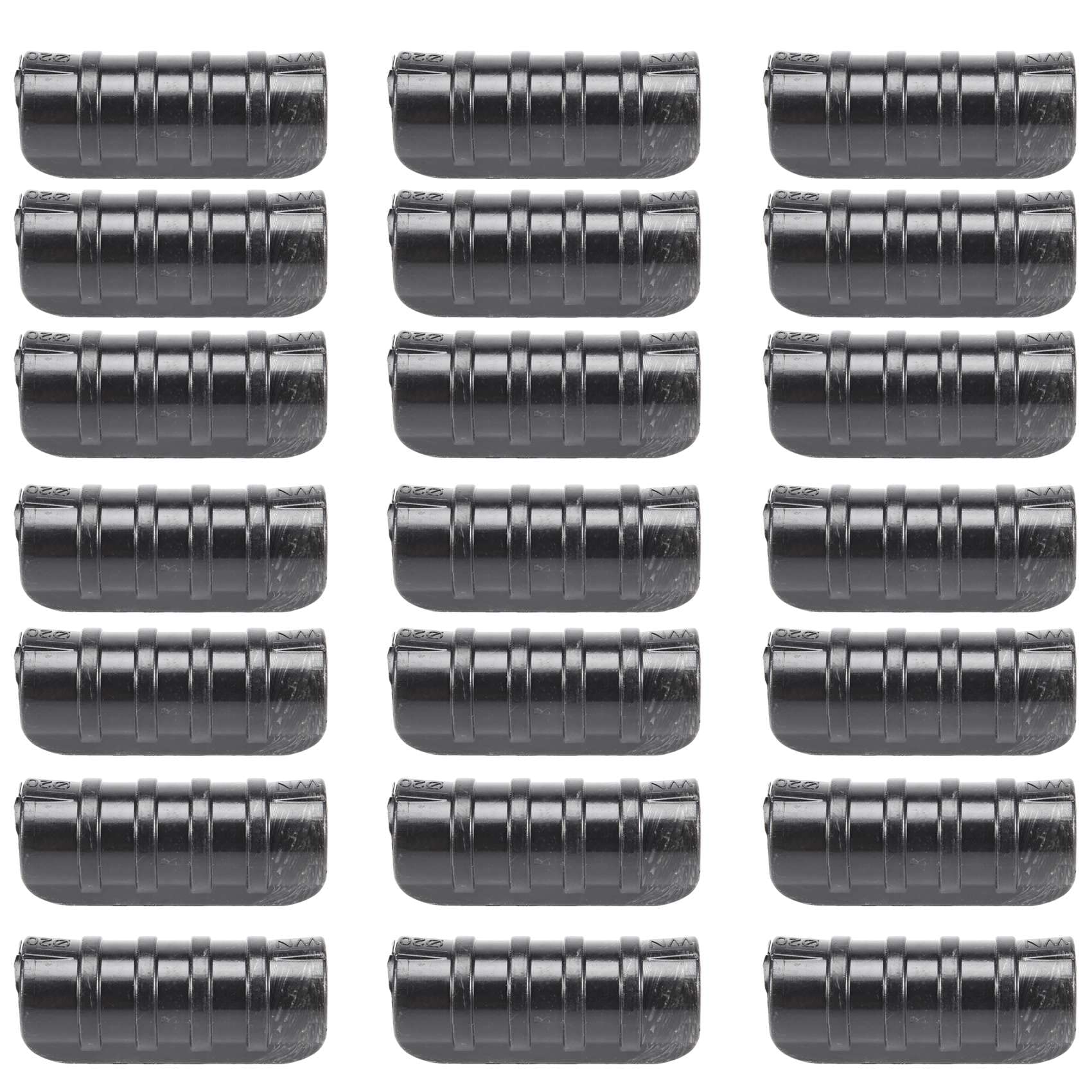 Qezodsx 50PCS Black Greenhouse Plastic Film Frame Pipe Tube and Film Clip Clamp Connector Kit Garden Tool 20mm