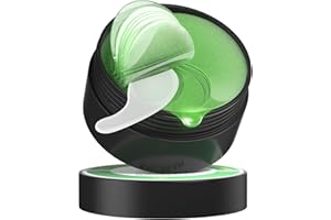 Hicream Aloe Vera Eye Masks - 60 Pcs - Reduce Puffy Eyes & Dark Circles, Firm & Improve Under Eye Skin, Pure Natural Extracts for Youthful Appearance & Reduction of Fine Lines and Wrinkles