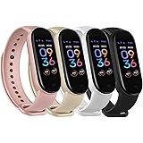 4 PACK Bands Replacement for Amazfit Band 5 Replacement Strap, Compatible with Amazfit Band 5 Silicone Sport Strap Wristband