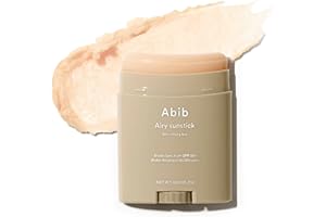 Abib Airy Sunstick Protection Bar Broad Spectrum SPF50+ 0.81 oz / 23 g (Semi-matte) | Korean Suncreen Stick Suncare Sunblock, No Whitecast, Protector Solar Barra, Water resistant