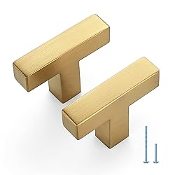 20 Pack Brushed Brass Cabinet Pulls 2 Inch Cabinet