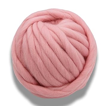 Floraknit 8 5oz 0 55 Lb 100 Merino Wool Super Chunky Yarn Bulky Roving Yarn For Arm Knitting Crocheting Felting Making Rugs Blanket And Crafts