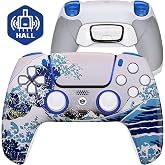 HEXGAMING ULTIMATE Wireless Controller Compatible with ps5, Waves | Hall Effect Joysticks, Mouse-Click Triggers &amp; Bumpers, 4 Remappable Back Buttons, 8 Swappable Sticks, FPS Gaming