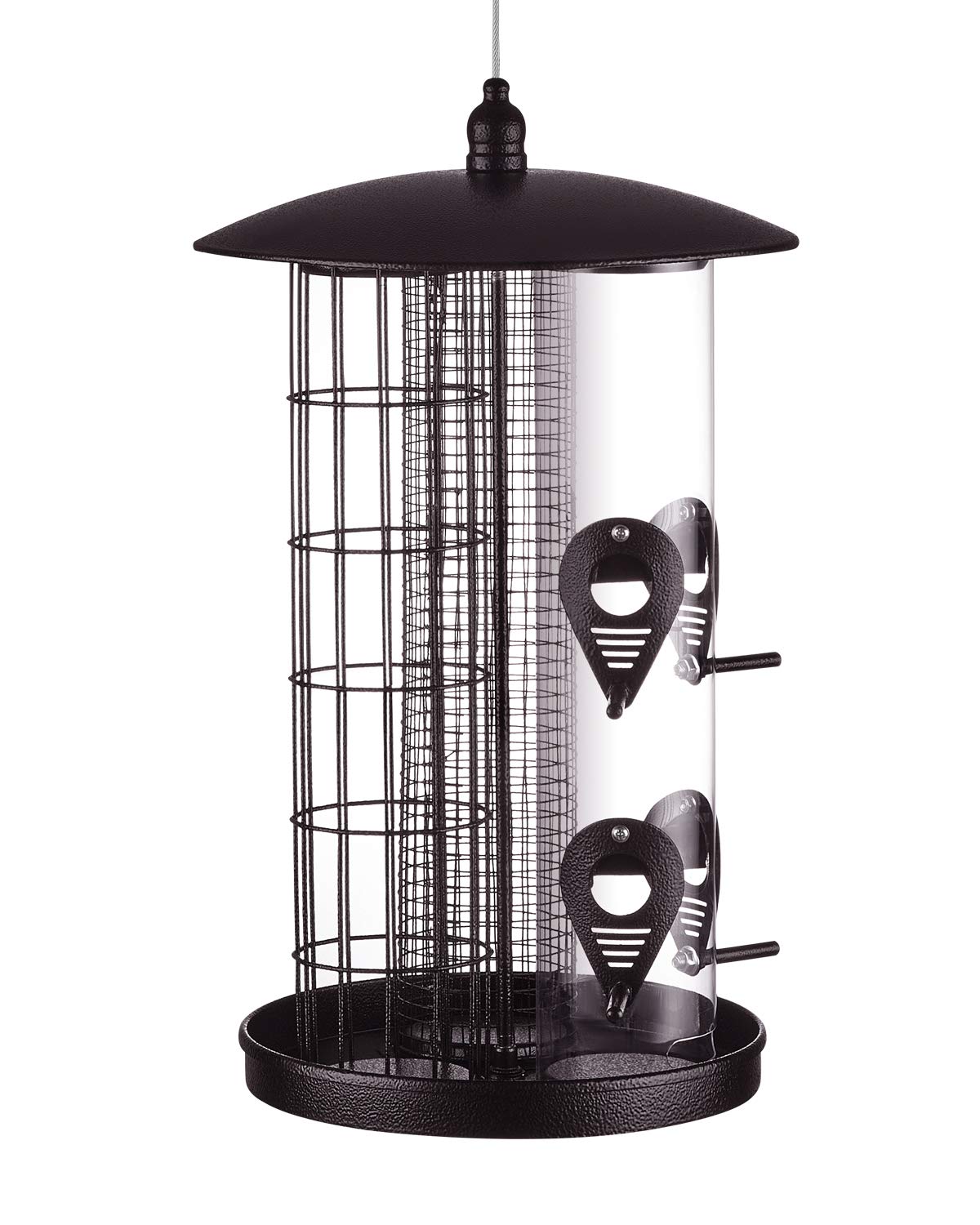Kallak Bird Feeders For Outside Suet Fat Ball Seed Nut 3 In 1