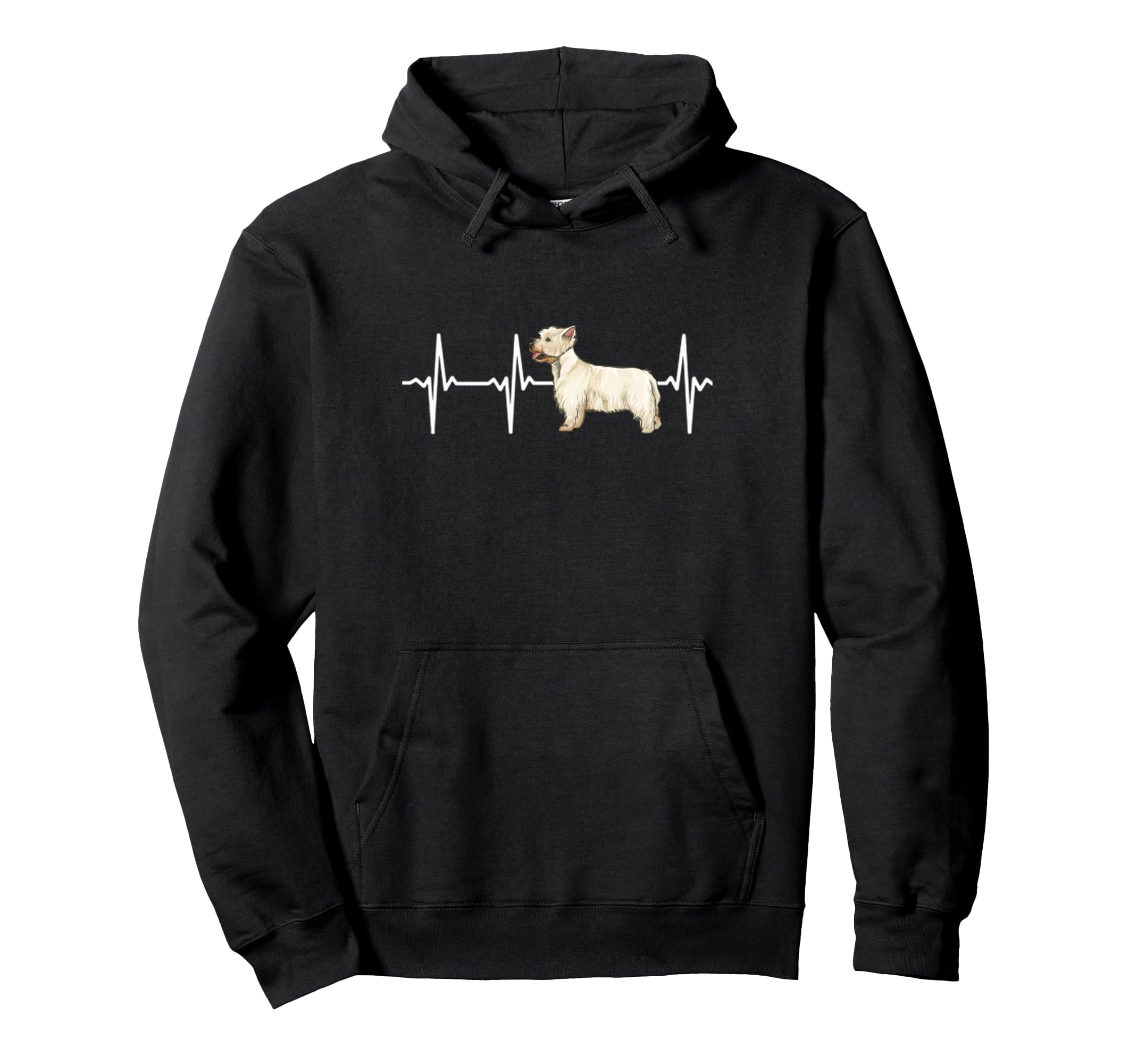 West Highland White Terrier Heartbeat Love My Dog Pullover Hoodie