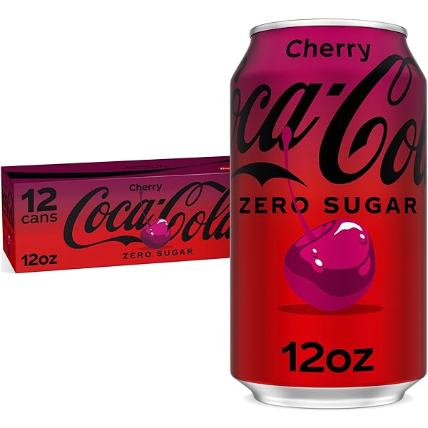COCA-COLA CHERRY ZERO SODA, 12 FL OZ (PACK...