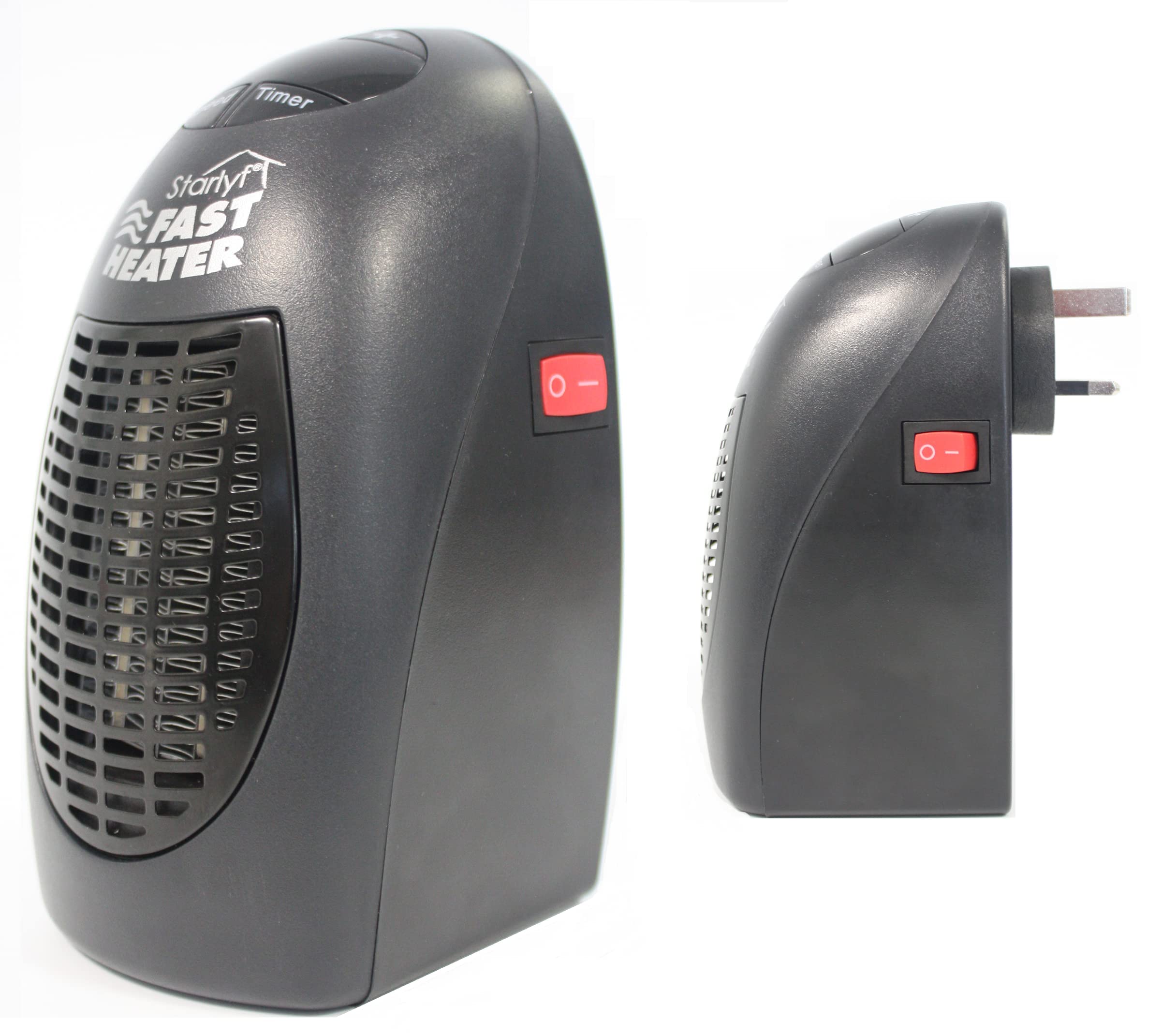 Fast Heater Compact & Portable Electric Heater – 400W Instant Heat Fan with Adjustable Thermostat, 12-Hour Timer, Ideal for Home, Office, Bathroom & Travel