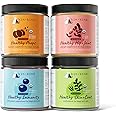 kin+kind Organic Fiber for Dogs&Cats - Pumpkin Boost for Healthy Poops - Digestive Health - Flax Seed, Ginger, Turmeric and Coconut - Made in USA (Set Large 8oz)