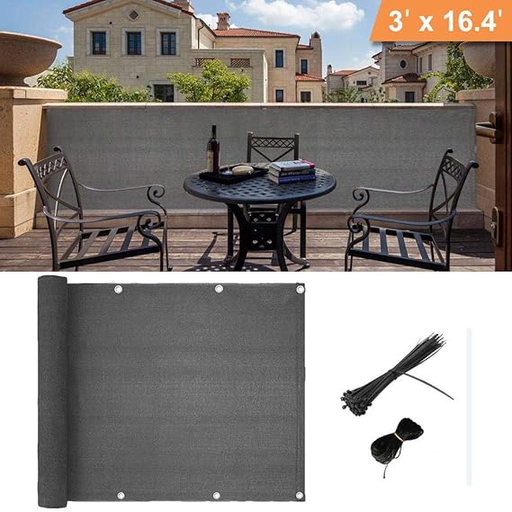 Balcony Privacy Screen Cover WeatherResistant UV Protection Balcony
