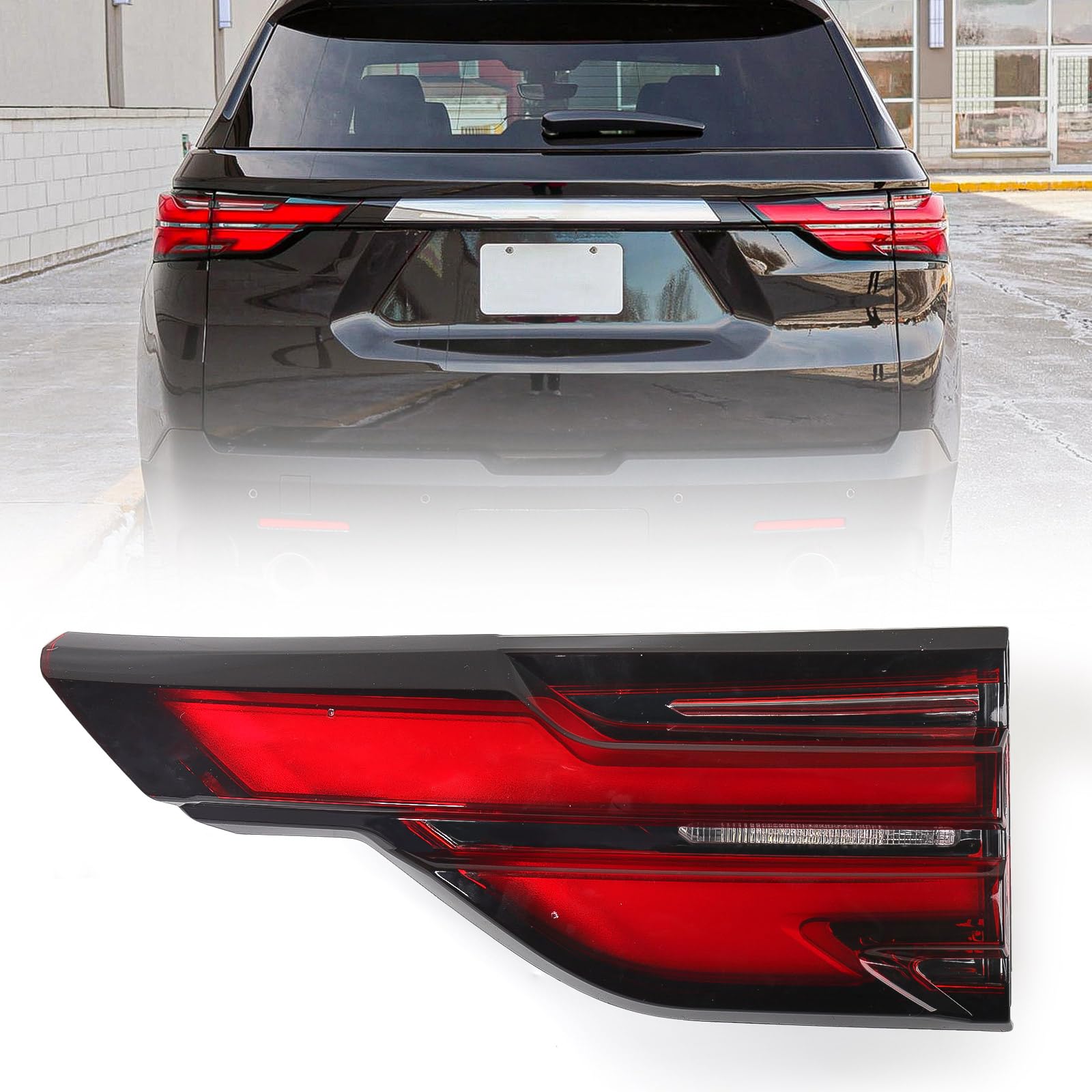 Photo 1 of Huray Right LED Inner Tail Light Assembly Fit for Chevy Traverse 2022 2023 2024, RH Taillight w/Bulbs OE Style Rear Brake Lamp Replacement for GM2803131 85565611 Passenger Side
