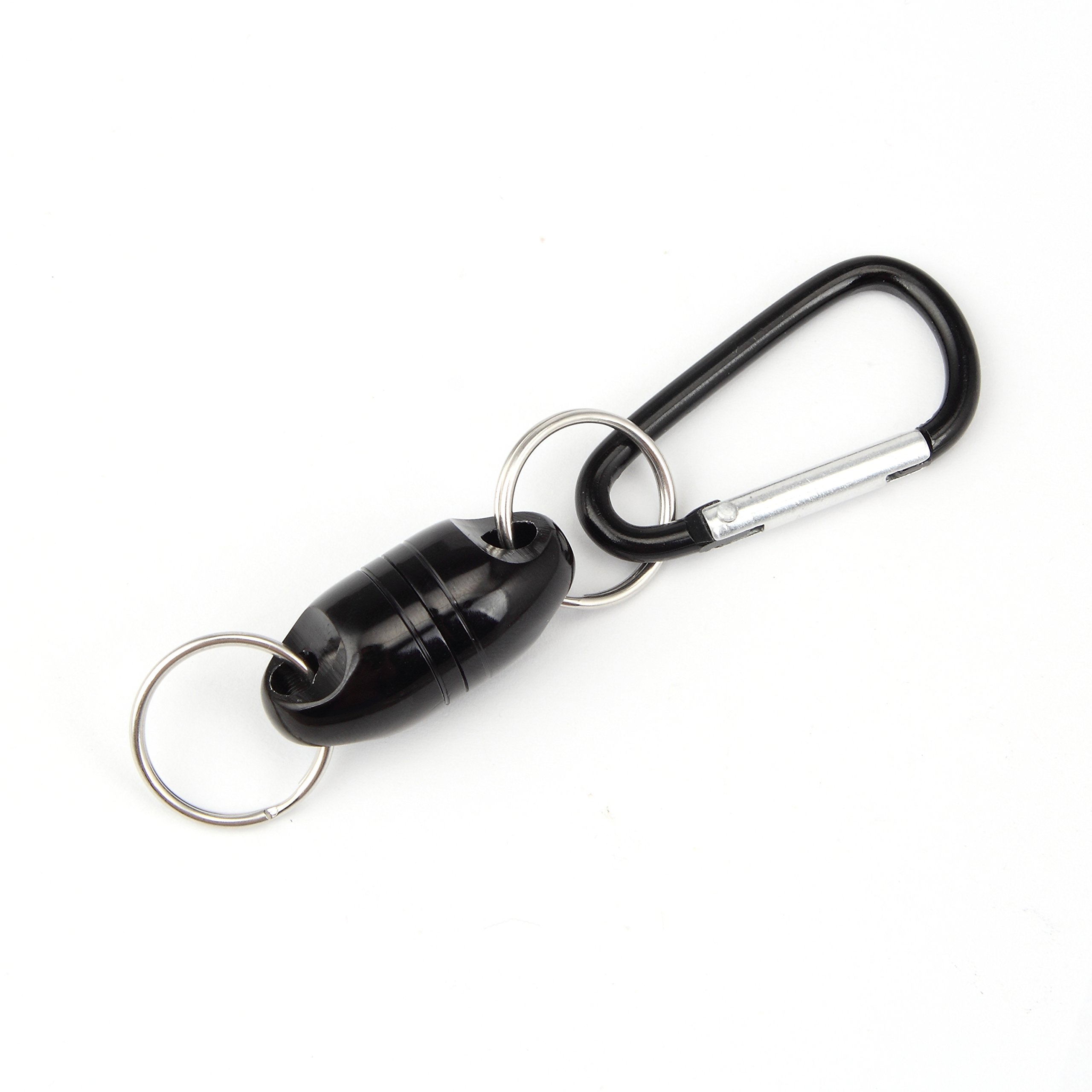 CrazyShark Magnetic Net Release Aluminum Shell for Fly Fishing Black
