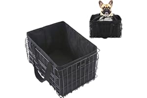 COHYVER Large Dog Bike Basket with Removable Liner Bag, Portable Rear Bike Basket Carrier for Travel, Waterproof Bike Storage Suit for Front/Rear/Side of Bicycle, Ebike Accessoriest for Pets, Fruit & Grocery
