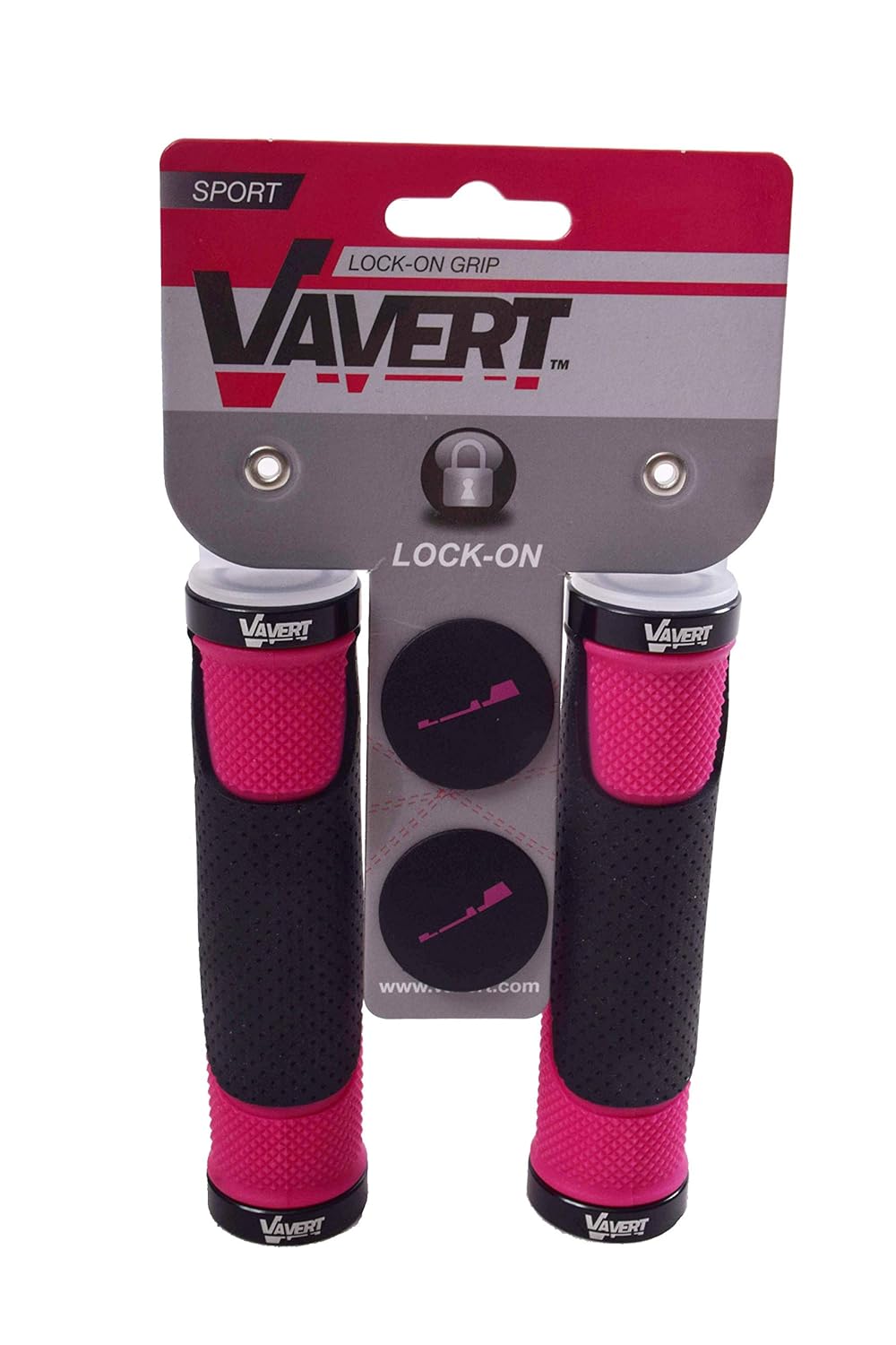 pink mountain bike grips