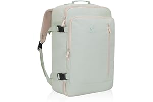Hynes Eagle Carry on Backpack 38L Large Travel Backpack for Women Flight Approved Weekender Bag Laptop Backpack Men 15 inches Mint Green