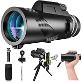 Monocular-Telescope 80x100 High Powered Monoculars High Definition for Adults High Powered with Smartphone Adapter Telescope 