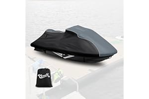 CEMOFE Waterproof Jet Ski Cover for Yamaha VX Cruiser/VX Cruiser HO 2021-2024,600D Oxford Jetski Waverunner Covers, All Weather Trailerable Jetski Cover for Wind, Sun, UV and Dust Protection