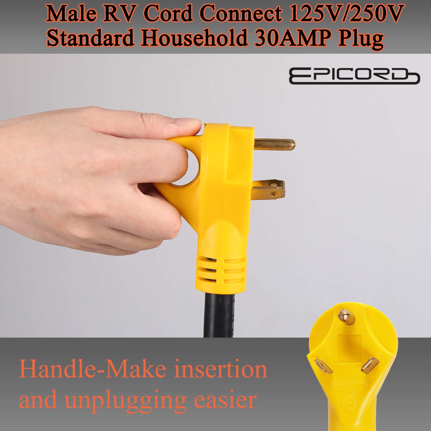 Heavy Duty Adapter TT30R made by PVC and Copper, ,Yellow with Grip