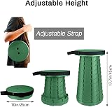 Hesanzol 2nd Gen Portable Telescoping Stool 180 kg Load Blue Red view 2