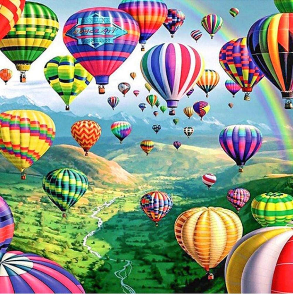 Benjaminze - Jigsaw Puzzles for Adults 1000 Piece - Hot air Balloon in The Sky - Kids Puzzles Toys Educational Puzzles Jigsaw
