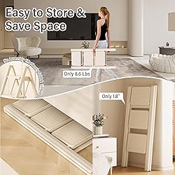 3 Step Ladder, Step Stool for Adults, Protable