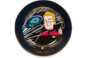 UKONIC Star Trek: Lower Decks Tom Paris 8-Inch Commemorative Plate Collectible Keepsake | Decorative Souvenir Plate For Display, Novelty Items | Home & Kitchen Decor, Dishware Accessories