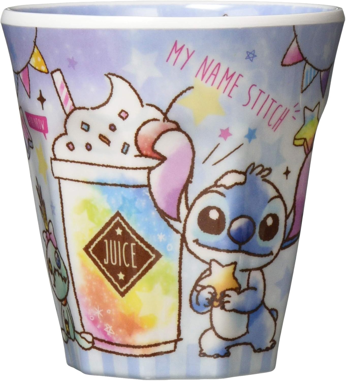 Amazon ティーズファクトリー Wプリントメラミンカップ キャンディドリーム スティッチ 300ml Dn st タンブラーグラス オンライン通販