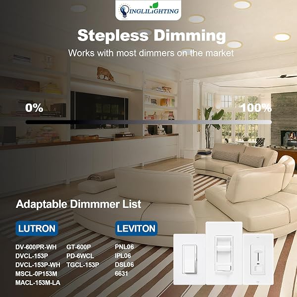 DLLT LED RECESSED CEILING LIGHTS: 12 PACK 6 INCH 5CCT ULTRA-THIN LIGHTING WITH JUNCTION BOX FOR BEDROOM – 1200LM BRIGHTNESS 12W EQV 110W DIMMABLE CANLESS WAFER DOWNLIGHT WITH ETL&FCC-G