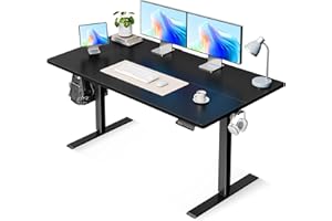 OffiGo Electric Standing Desk, 48 Inch Height Adjustable Sit Stand Table, Ergonomic Computer Desk with 3 Preset Memory Height