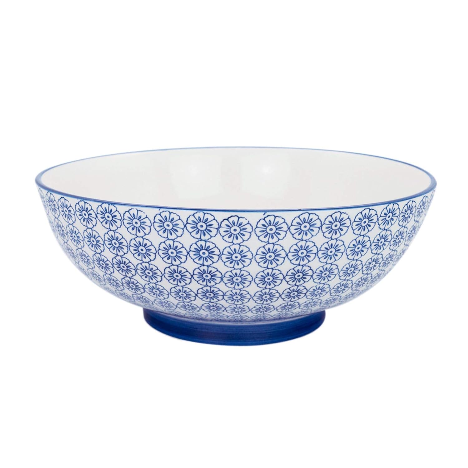 304 mm Blaues Blumen-Design Nicola Spring Große gemusterte Früchte