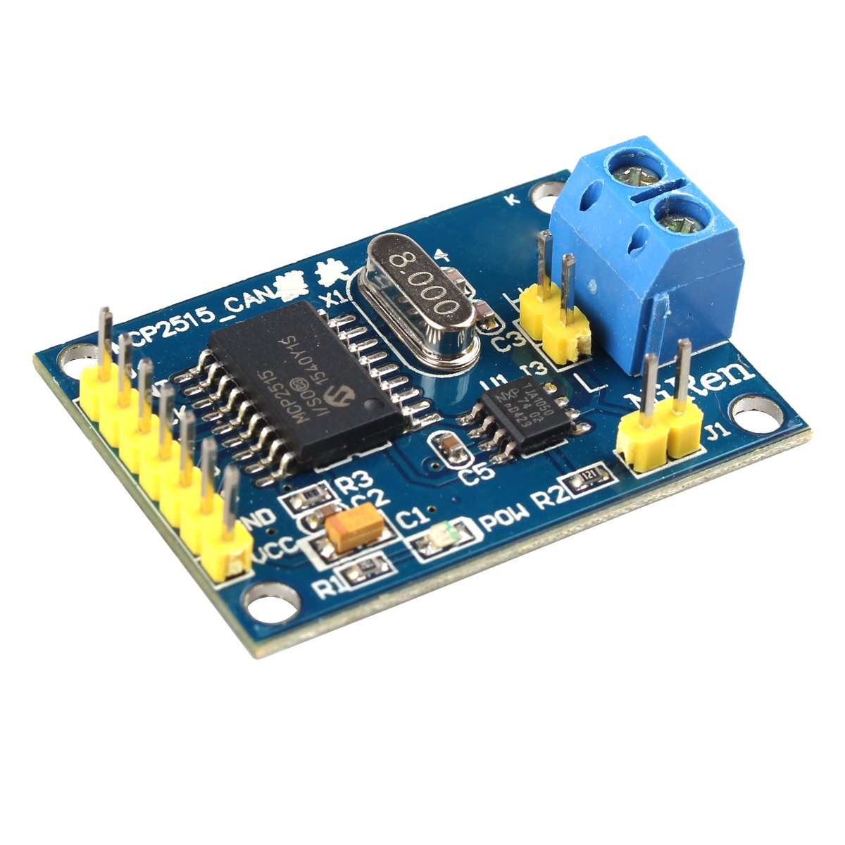 HALJIA MCP2515 CAN Bus Module TJA1050 Receiver SPI Module Compatible with Arduino Raspberry Pi 51 ARM AVR DIY etc.