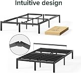 Zinus Elias Double Bed Frame with Storage 135 x 190 cm Black view 4