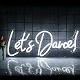 Wanxing Let's Dance Insegna Luminosa Al Neon Lassen Sie Uns Tanzen Insegna Neon Rosa Danza Neon Sign Led Scritta Luminosa Al Neon Per Feste Danzanti, Accessori Bar, San Valentino, Festa Di Compleanno - 5