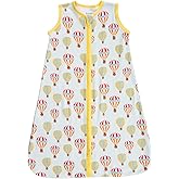 LollyBanks Sleep Sack, 100% Cotton Neutral Baby Sacks, 0.5 TOG Sleep Sacks Lightweight with 2-Way Zipper