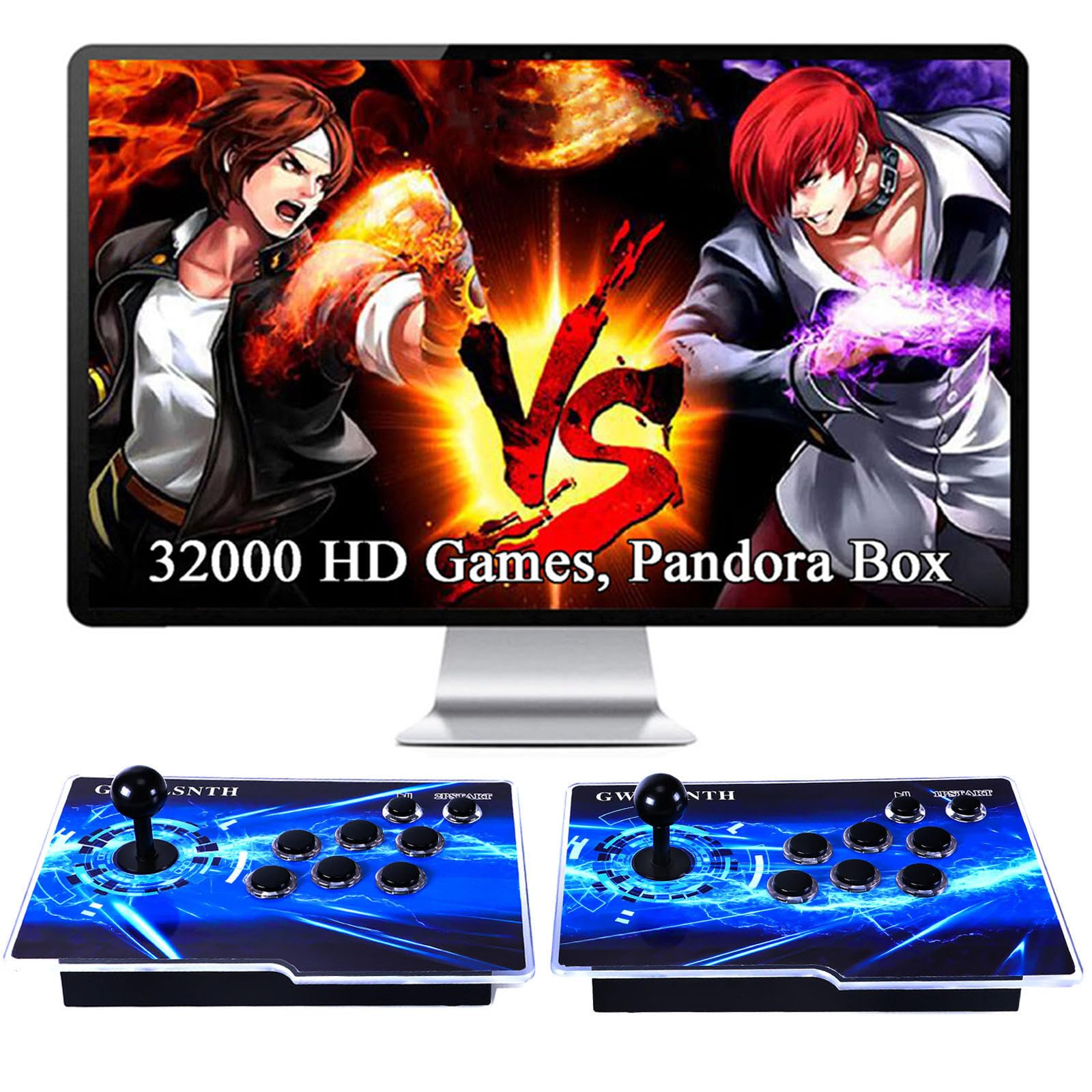 Photo 1 of GWALSNTH 32000 in 1 Pandora Box 60S Arcade Games Console,1280X720 Display,Search/Save/Hide/Pause Games,Two Separate joysticks,1-4 Players …