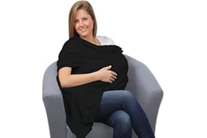 Leachco Luxi Nursing Infinity Scarf, Black