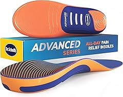 Dr. Scholl’s Advanced Pain Relief Insoles for Men Women, Heavy Duty Orthotics Inserts for Work Shoes & Boots, Plantar Fasciit