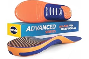 DR. SCHOLL'S Dr. Scholl’s Advanced Pain Relief Insoles for Men Women, Heavy Duty Orthotics Inserts for Work Shoes & Boots, Plantar Fasciitis & Arch Support, Flat Feet, Shock-Absorbing, Supports up to 340 lbs