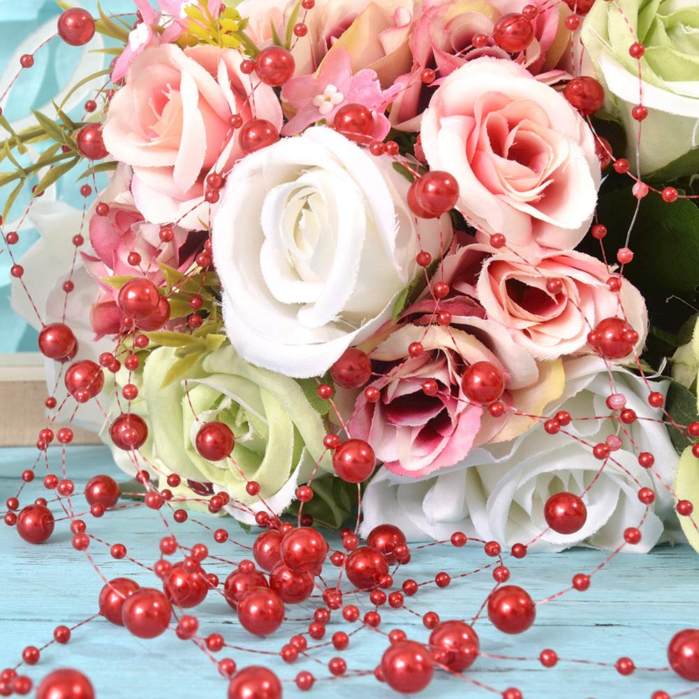 DomeStar Red Pearl Garland 100feet