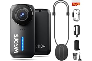 SJCAM C110Plus Magnetic Combo, 4K POV Pocket Action Camera,170° FOV Video, 6-Axis Stabilization,Mini Body Camera, Waterproof, Wearable cam for travel sport,Built-in Mic for Vlogging,Helmet Mount,Black