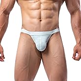 Summer Code Mens Bikini Briefs Low Rise Bulge Pouch Underwear Soft Lightweight Micro Mesh Underpants