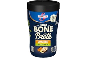 Swanson Sipping Chicken Bone Broth With Ginger and Turmeric, 10.75 oz Microwavable Cup